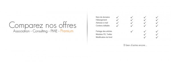 Comparer les offres Comparer les offres